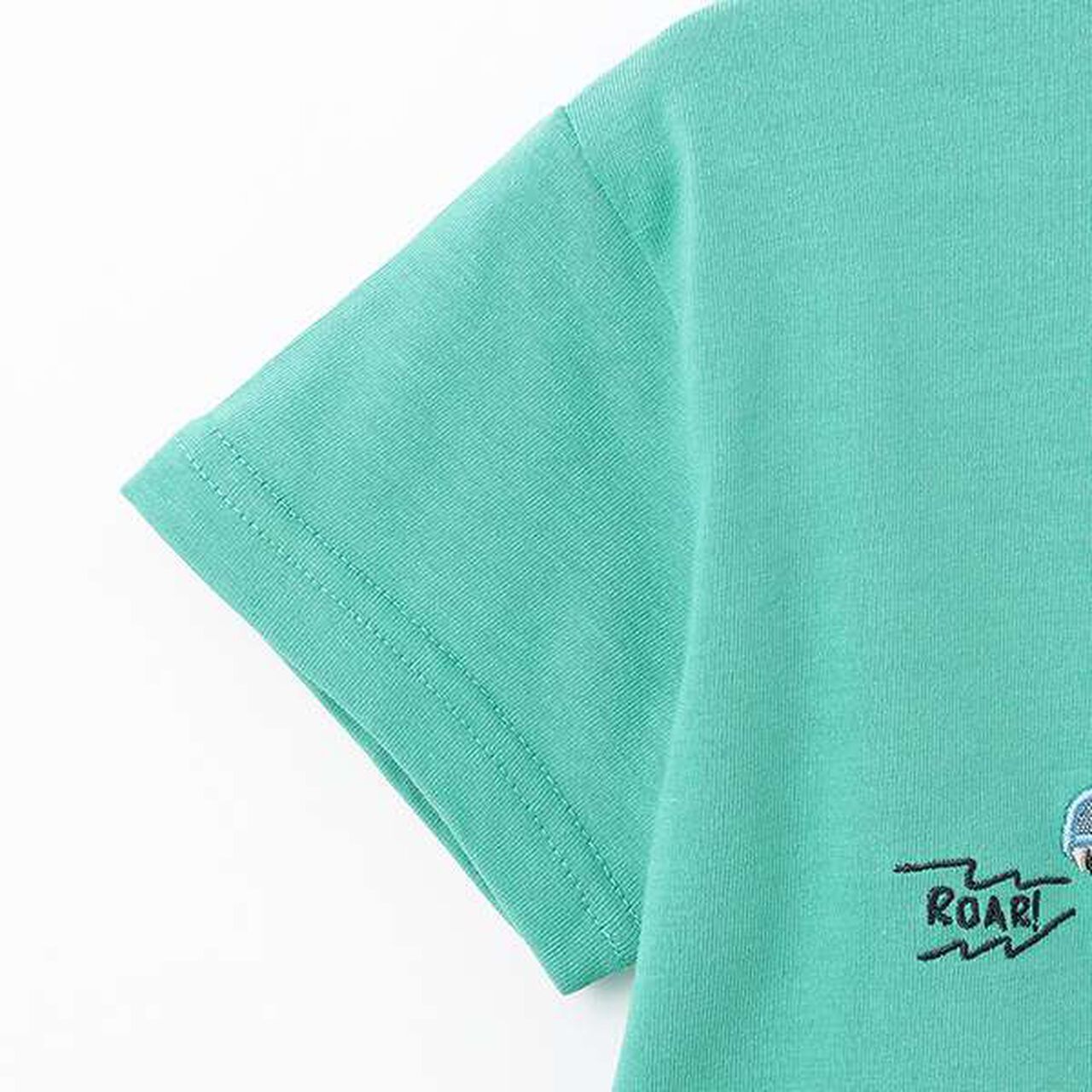 Skateboard Dinosaur Short Sleeve T-Shirt,Khaki, large image number 7