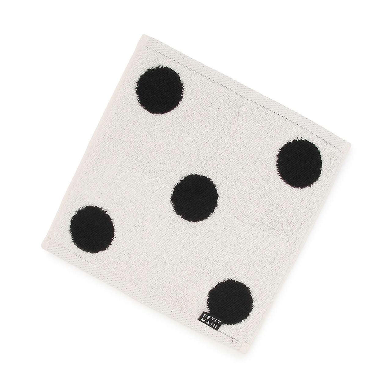 Fluffy Hand Towel/LG,Polka dots, large image number 1