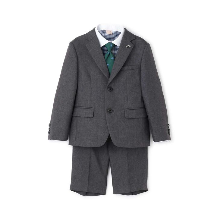 [Formal] Gray Jacket + Half Pants Set,Gray, medium image number 7