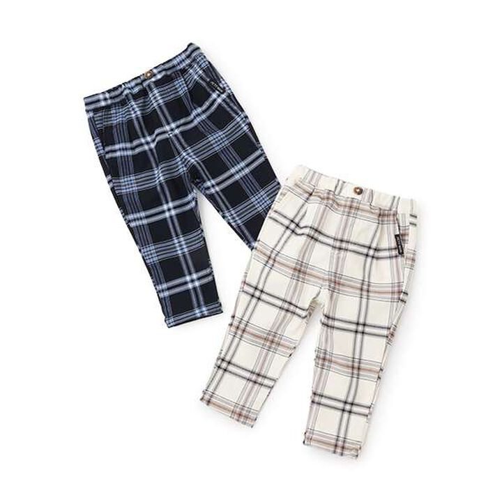 Check Stretch Pants,Navy, medium image number 8