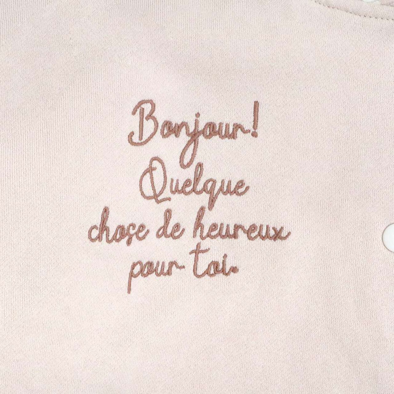 Troislapins Rabbit Patch Varsity Jacket (140-160),Beige, large image number 9