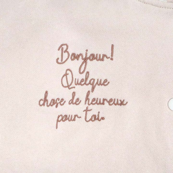 Troislapins Rabbit Patch Varsity Jacket (140-160),Beige, medium image number 9