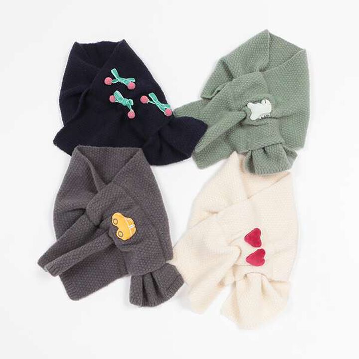 Motif Scarf,Navy, medium image number 8