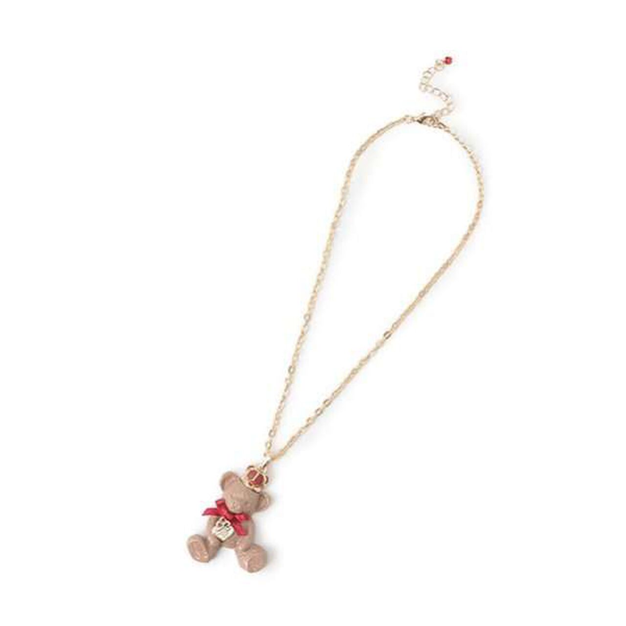 Bear Chocolate Necklace,Light beige, large image number 6