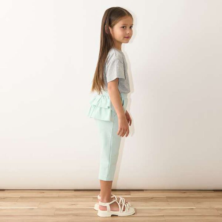 Tomo Pants Back Frill 7/8 Capri Pants,Ivory, medium image number 18