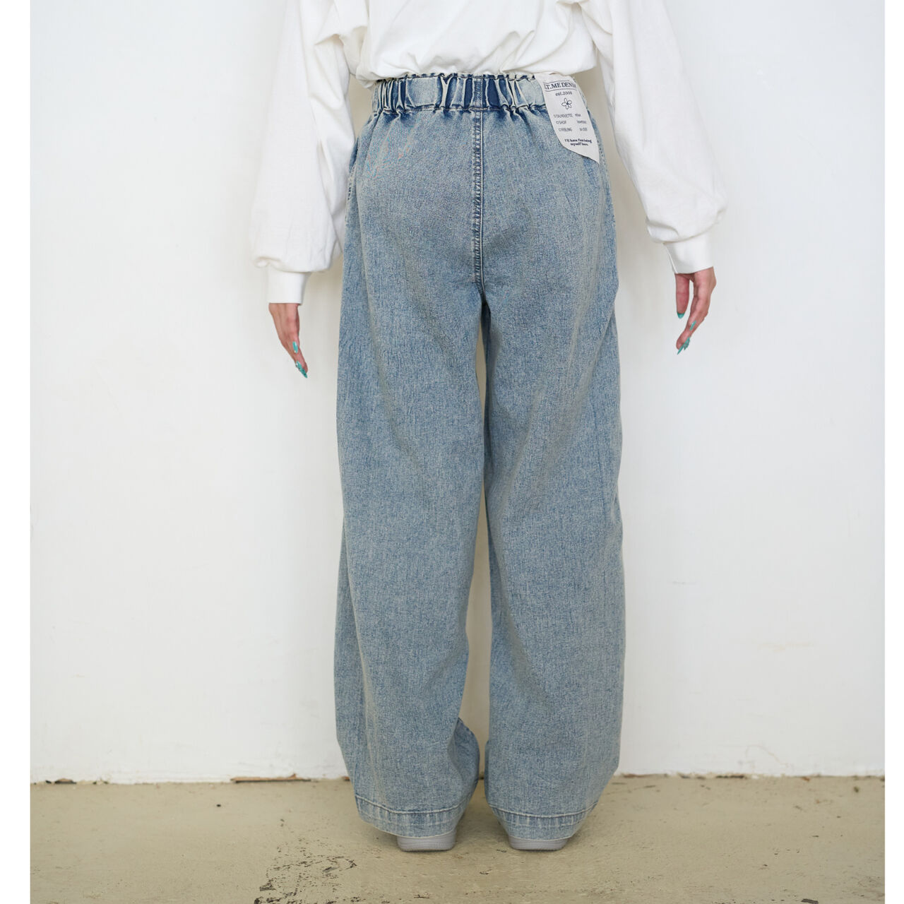 [ME DENIM] Stretch Quick-Dry Easy Pull-On Pants,Gray, large image number 20
