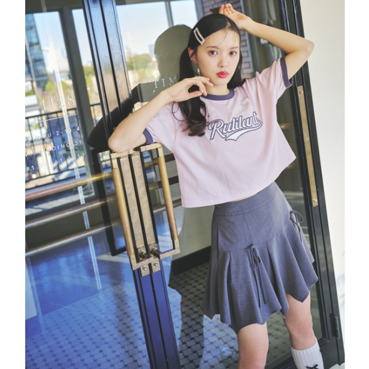 Transforming Hem Skirt,Gray, large image number 1