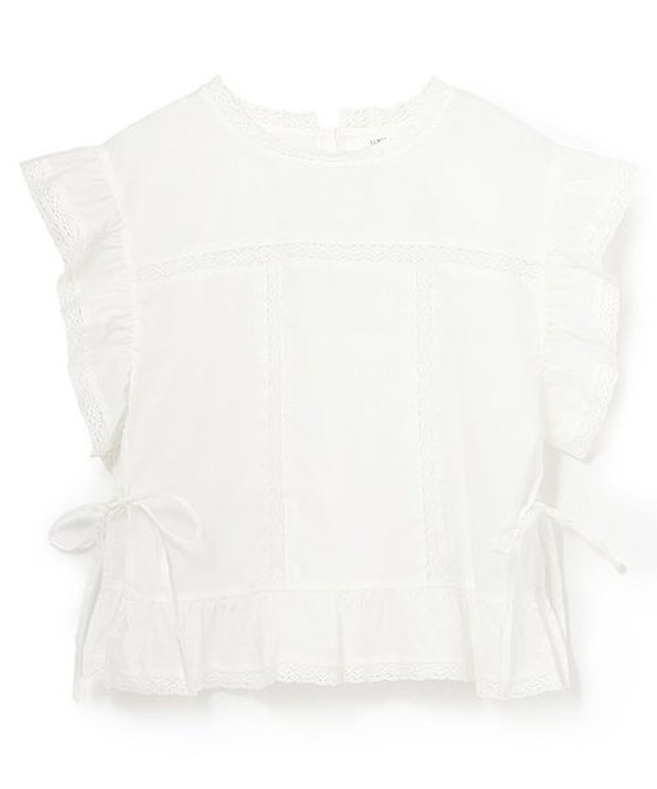 Cotton Lace Blouse,Off white, large image number 7