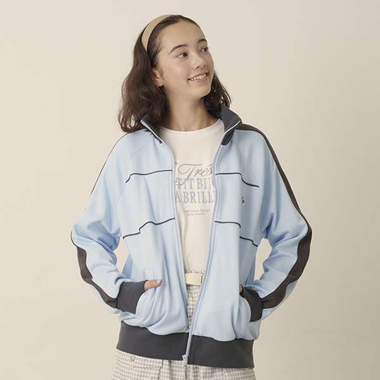 [GOOD PRICE] 6-Sleeve Logo T-Shirt,Cream, large image number 12