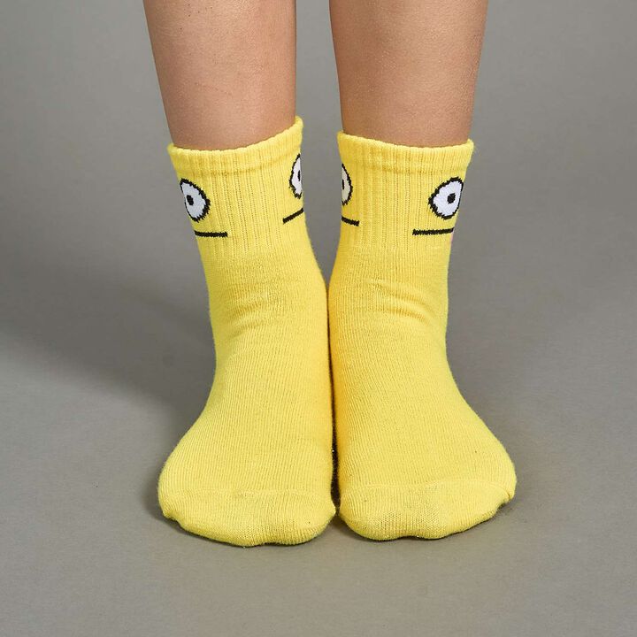Funny Face Crew Socks,Yellow, medium image number 15