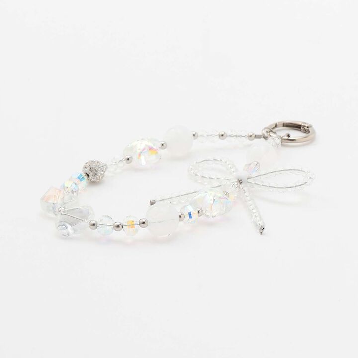 Ribbon Bead Strap,White, medium image number 3