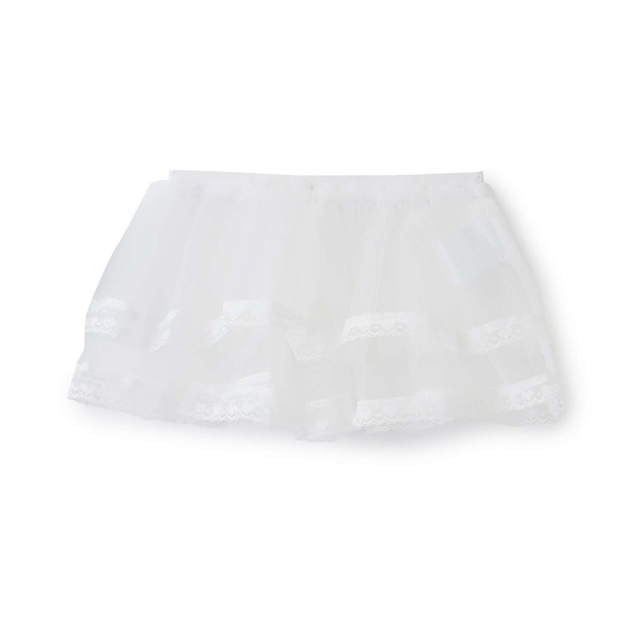 Tulle Frill Belt,Off white, large image number 2