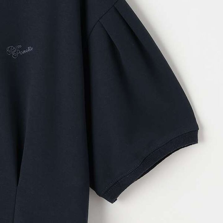 Cool Touch Polo Collar One-Piece Dress,Navy, medium image number 9