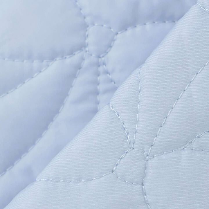 [Popular Item Restocked] Ribbon Quilted Bomber Jacket [Not Available at Physical Stores],Sax blue, medium image number 7