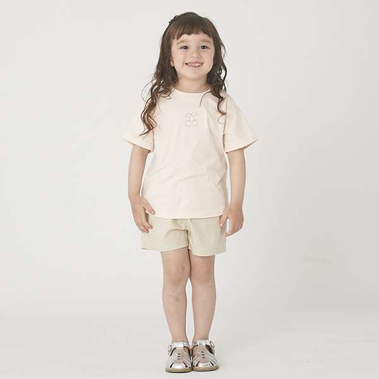 Cat Embroidered Shorts (Kids),Ivory, large image number 13