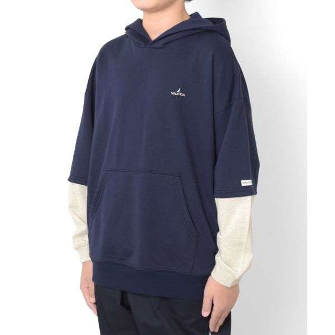 [NAUTICA] Layered Sleeve Parka,Blue, large image number 2