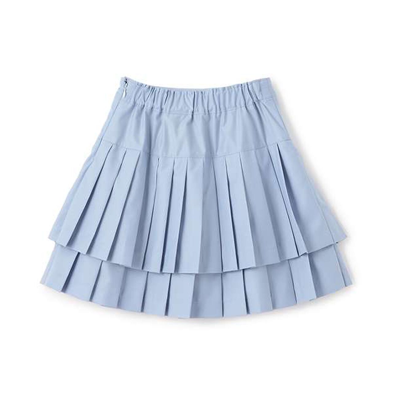 Double Pleated Skirt-Pants,Black, large image number 1