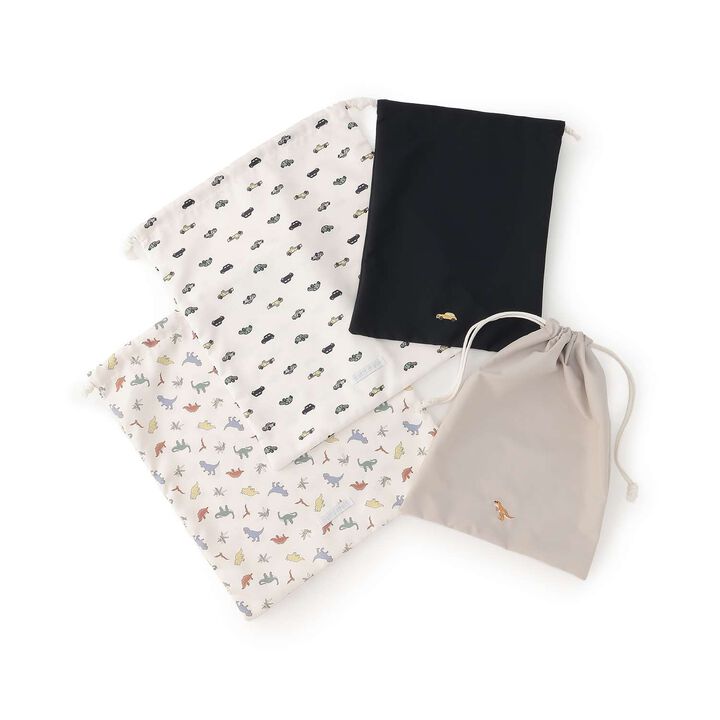 Boys Drawstring Pouch 2-Piece Set,Light beige, medium image number 5