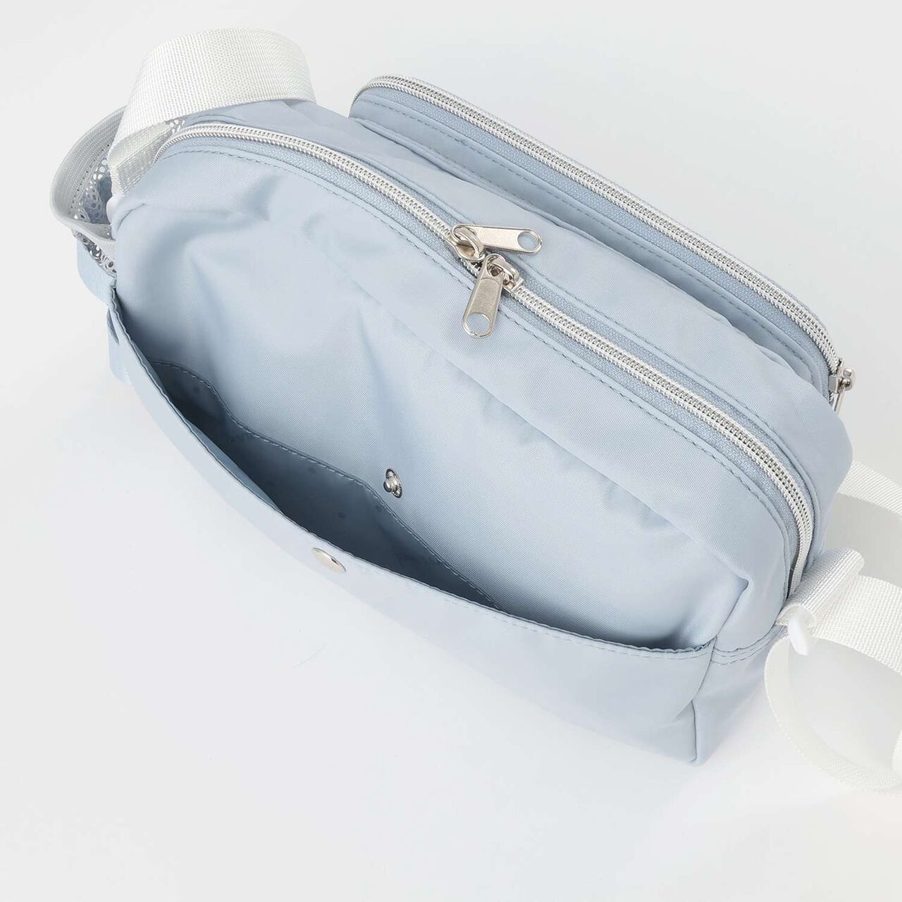 Casual Shoulder Bag with Bottle Holder,Light blue, large image number 9