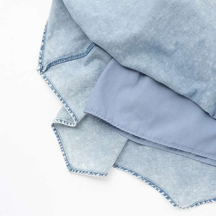 [LTXC] Waist Wrap Denim Culottes,Blue, medium image number 11