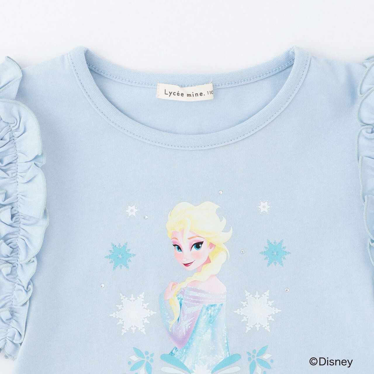 [Disney Frozen] 100% Cotton Sherbet Jersey Puff Sleeve T-Shirt [Kids Girls] UV Cool Touch Shape-Retaining,Lavender, large image number 6