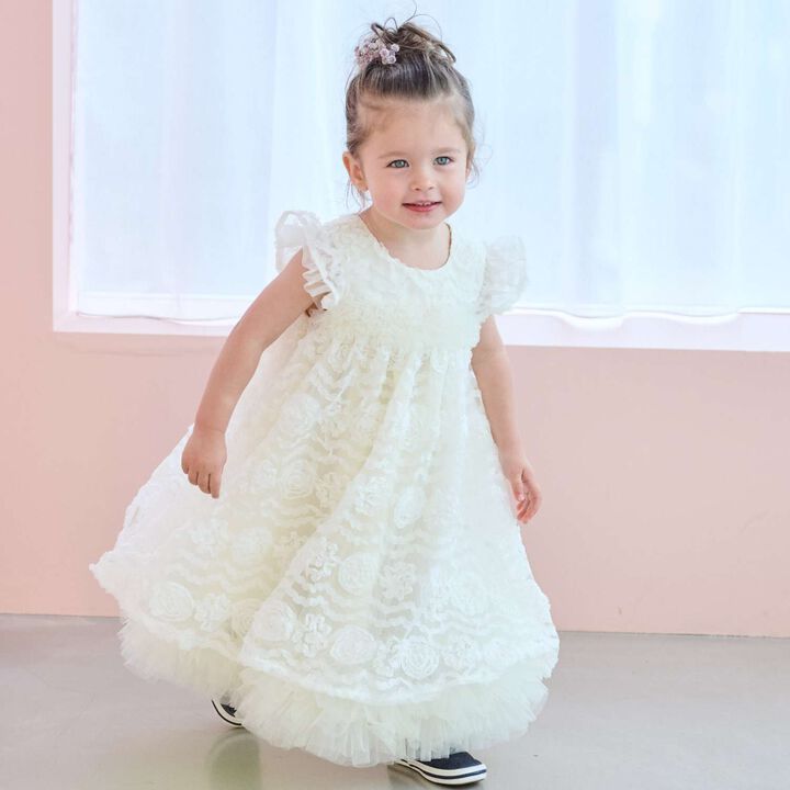Flower Frill Tulle Dress,, medium