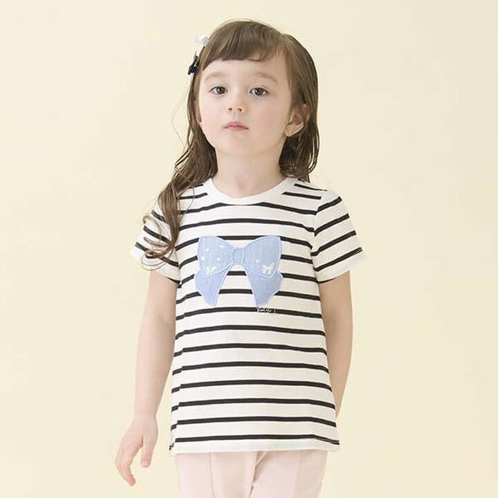 Anti-Stain Sparkling Motif T-Shirt (Kids),Light blue, medium image number 23