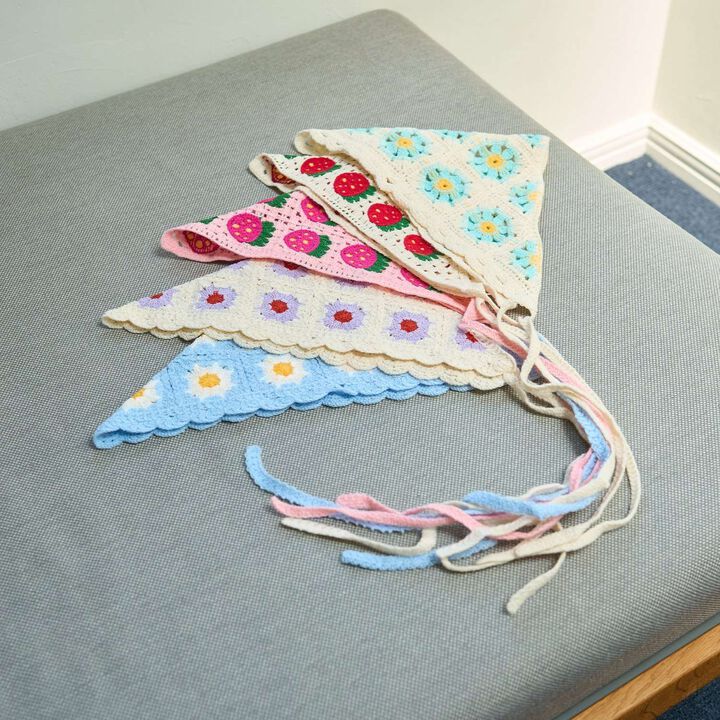 Assorted Black Crochet Babushka,Pink, medium image number 11