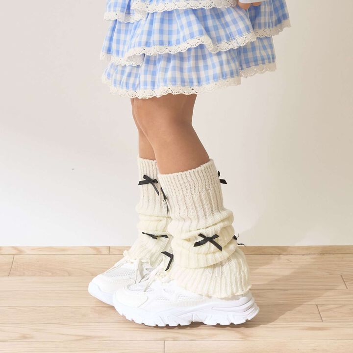 Chibi Loose Socks with Ribbon,Black, medium image number 15