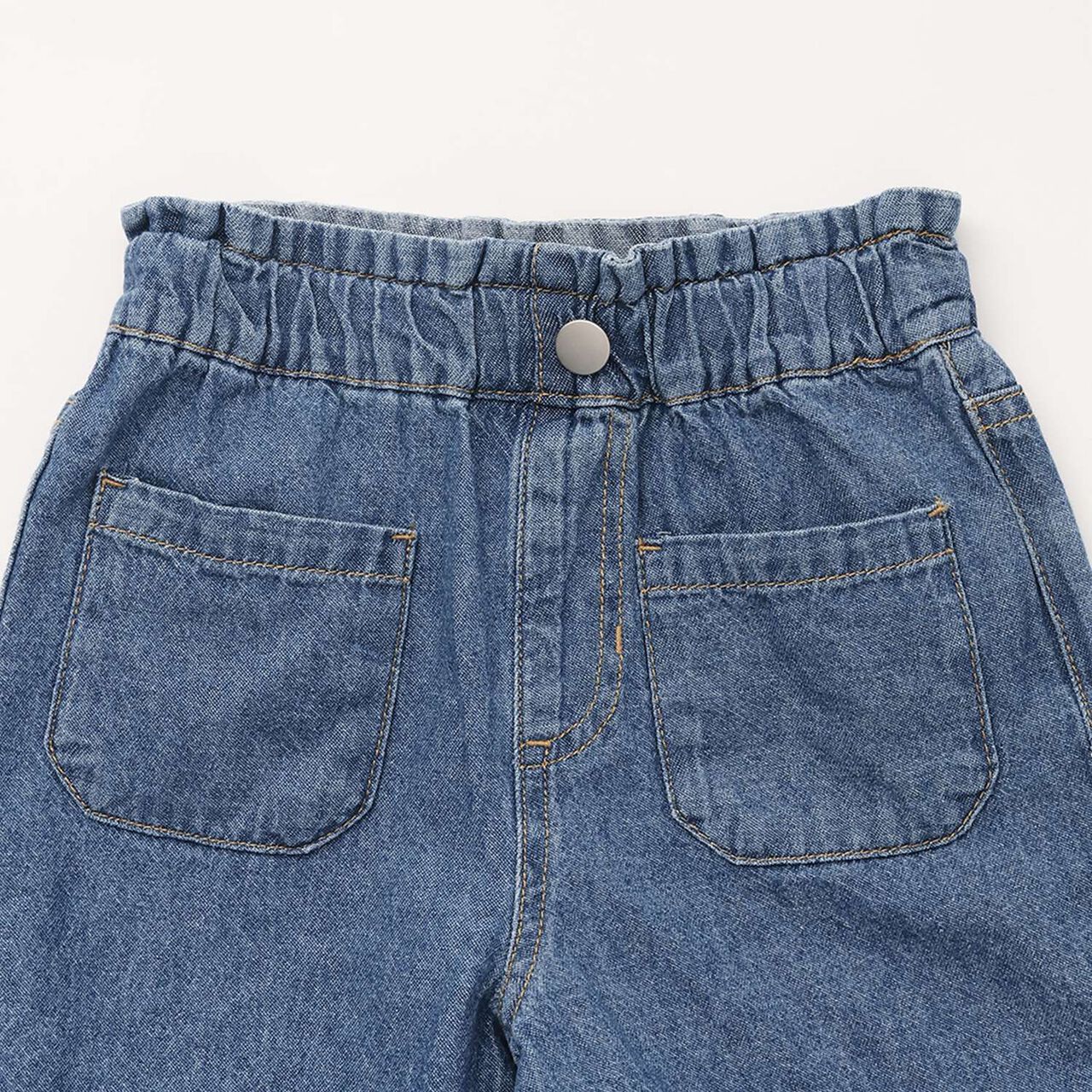 Washed Heart Pocket Shorts,Blue, large image number 7