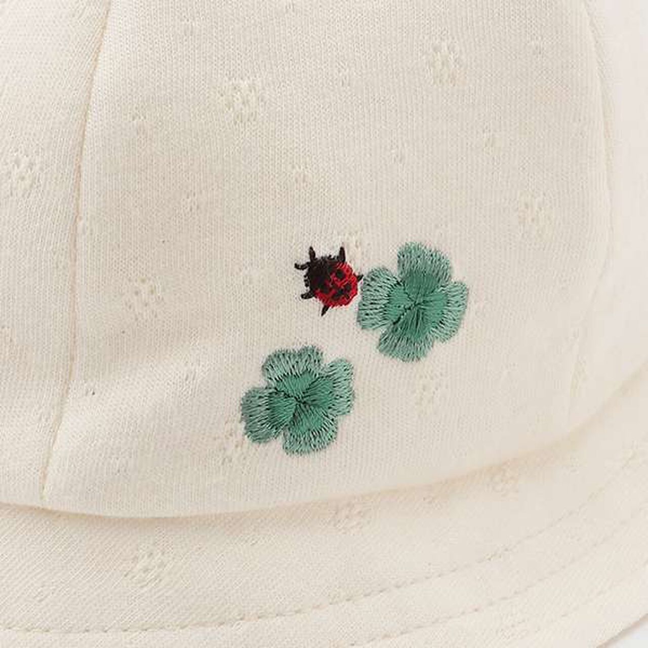 Organic Bear Ear Hat,Pearl white, large image number 3