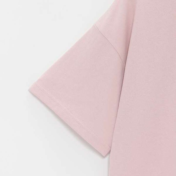 Ribbon Embroidered Half T-Shirt,Mocha tea, medium image number 16