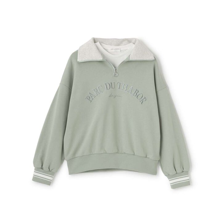 Half ZIP + Long Sleeve T-Shirt Set,, medium