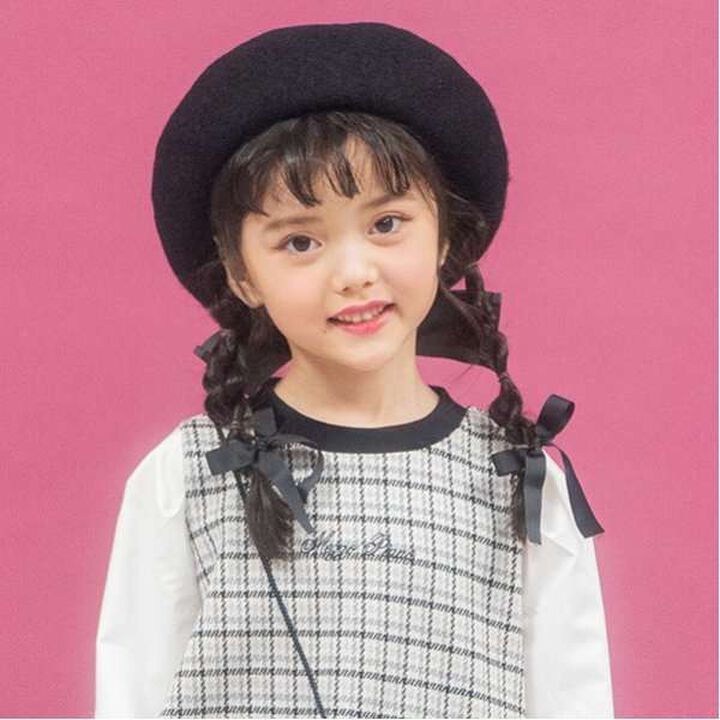 Back Ribbon Basque Beret,Black, medium image number 0