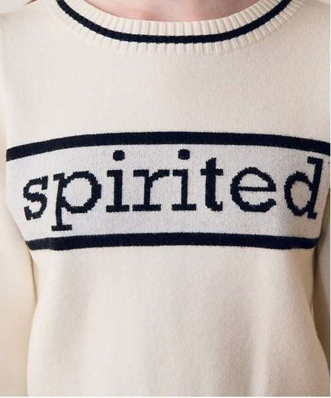 Line Logo Jacquard Knitwear,Black, large image number 7