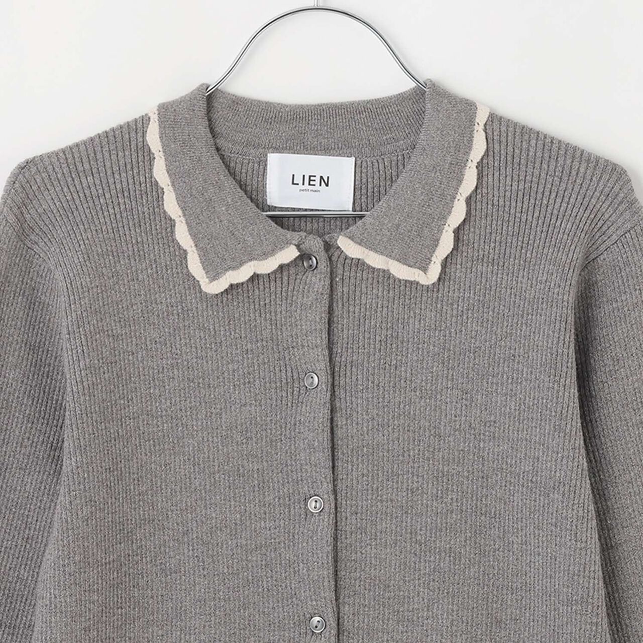 [Parent-Child Matching] Collar Knit Cardigan,Blue, large image number 7