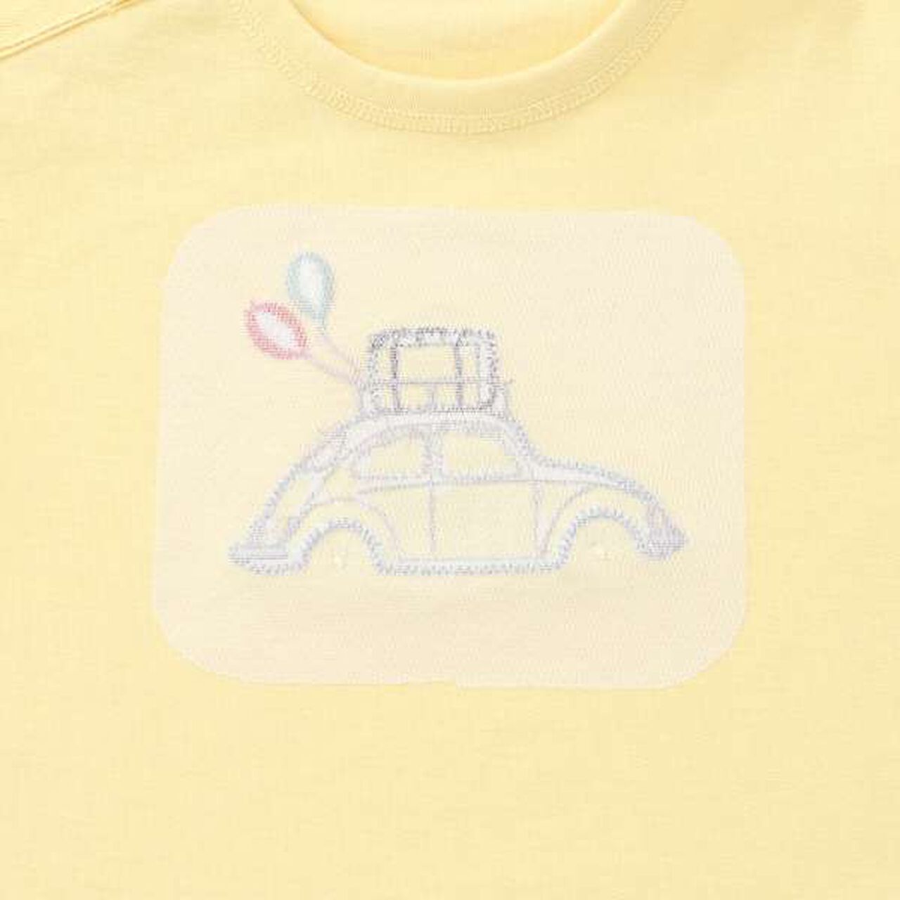 Appliqu&eacute; Car Pony Short Sleeve T-Shirt,Smoke white, large image number 8