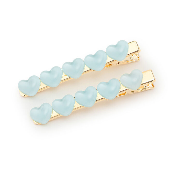 Mini Heart Clips (Set of 2),Pink, medium image number 7