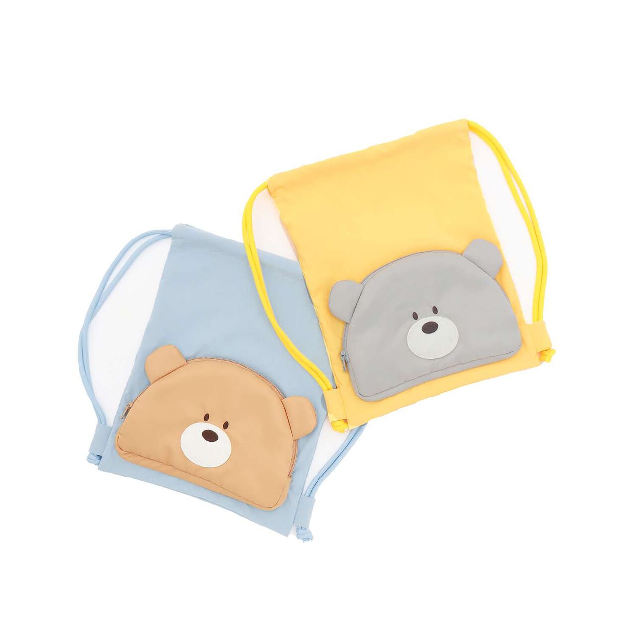 Bear Face Knapsack,Yellow, large image number 5