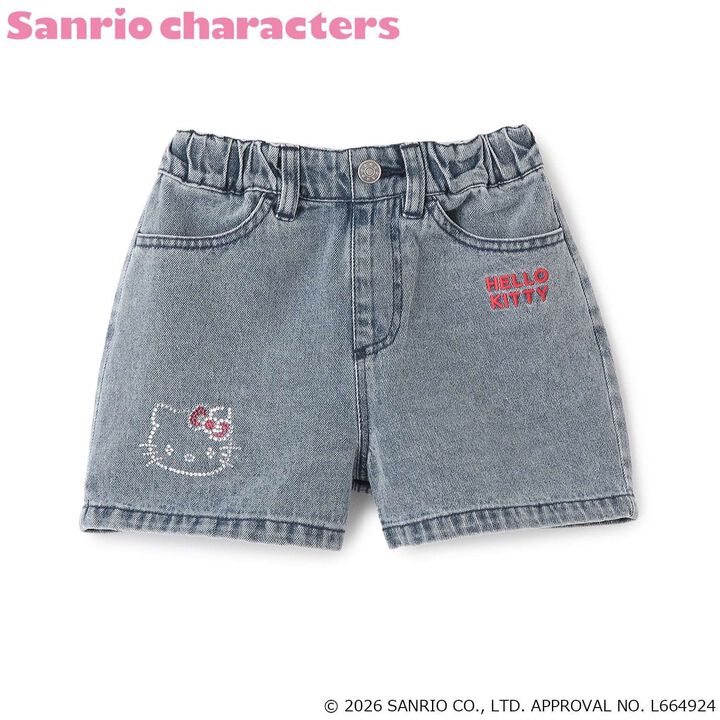 [Sanrio Characters] Denim Shorts,Black, medium image number 12