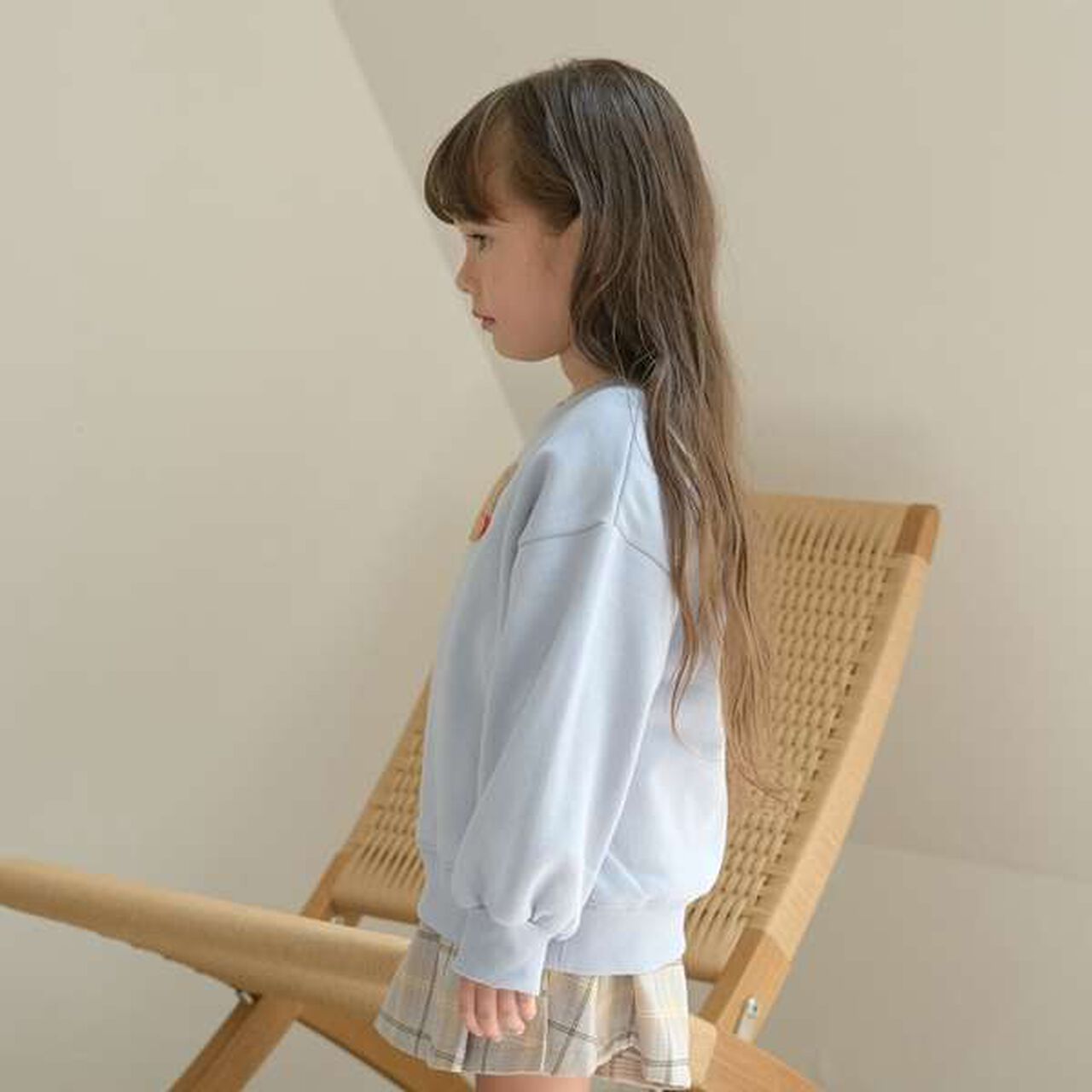 Pilling-Resistant Fleece Sweatshirt,Milky white, large image number 6