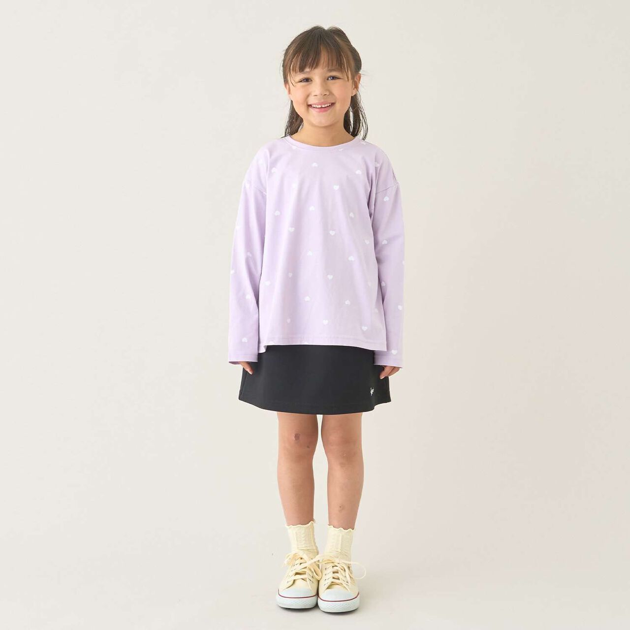 [100% Cotton] [School-Ready] A-Line T-Shirt (2-Piece Set),Sax blue, large image number 17
