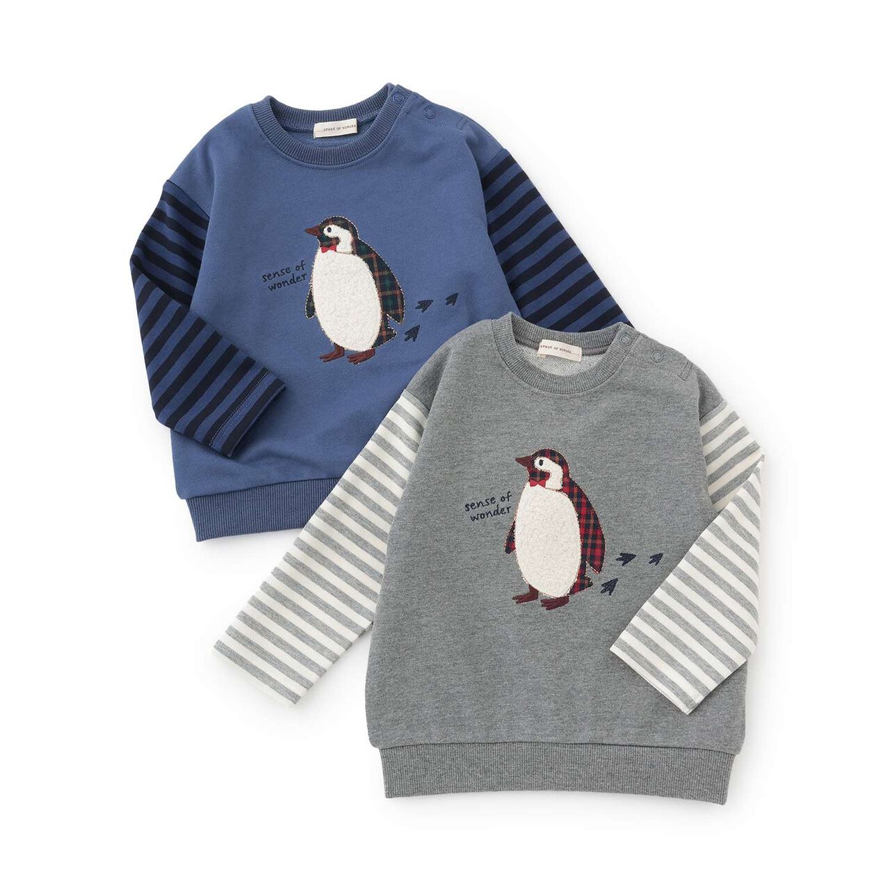 Penguin Sweatshirt,Charcoal gray, large image number 7