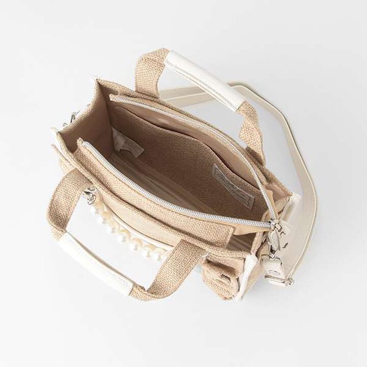 Frill Shoulder with Pearl Charm,Light blue, medium image number 17