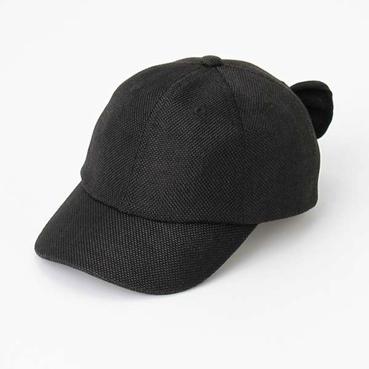 Woven Ribbon Back Cap,Black, large image number 0
