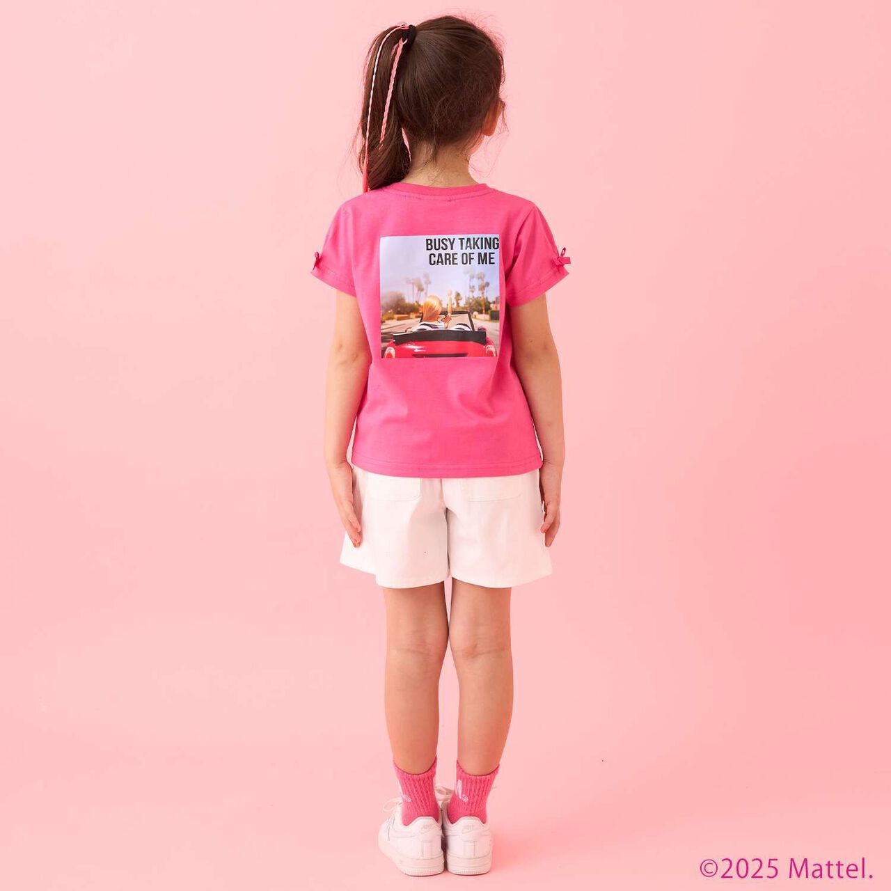 [Barbie] Sleeve Tuck T-Shirt,White, large image number 18