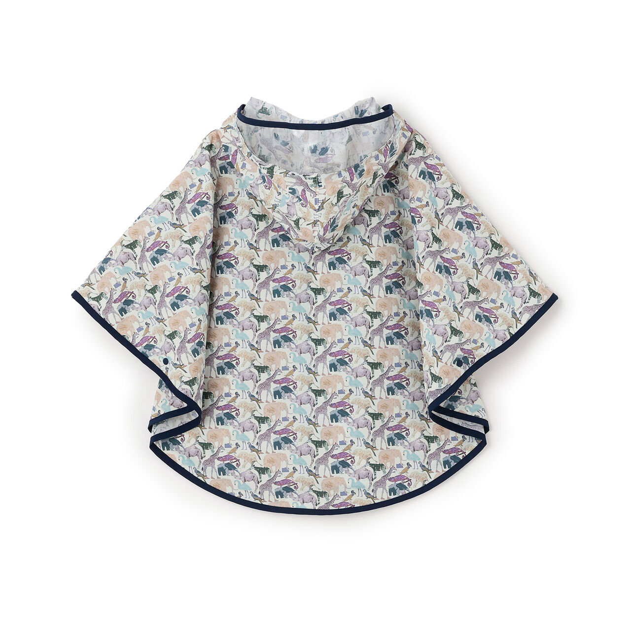 Queue for the Zoo Rain Poncho,Blue, large image number 1