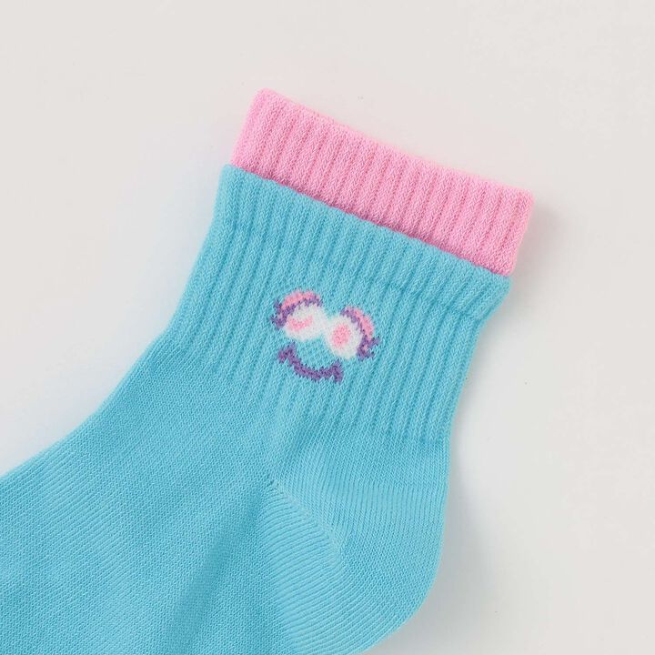 Bi-Color Monster Crew Socks,Lavender, medium image number 1