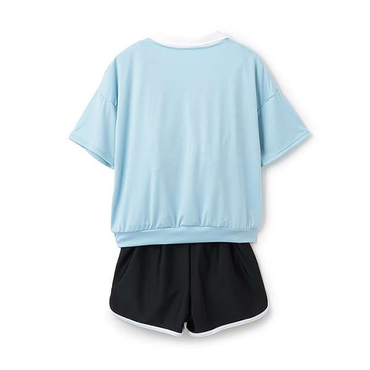 [SWIM] Half-Zip T-Shirt 3-Piece Set,Sax blue, large image number 5