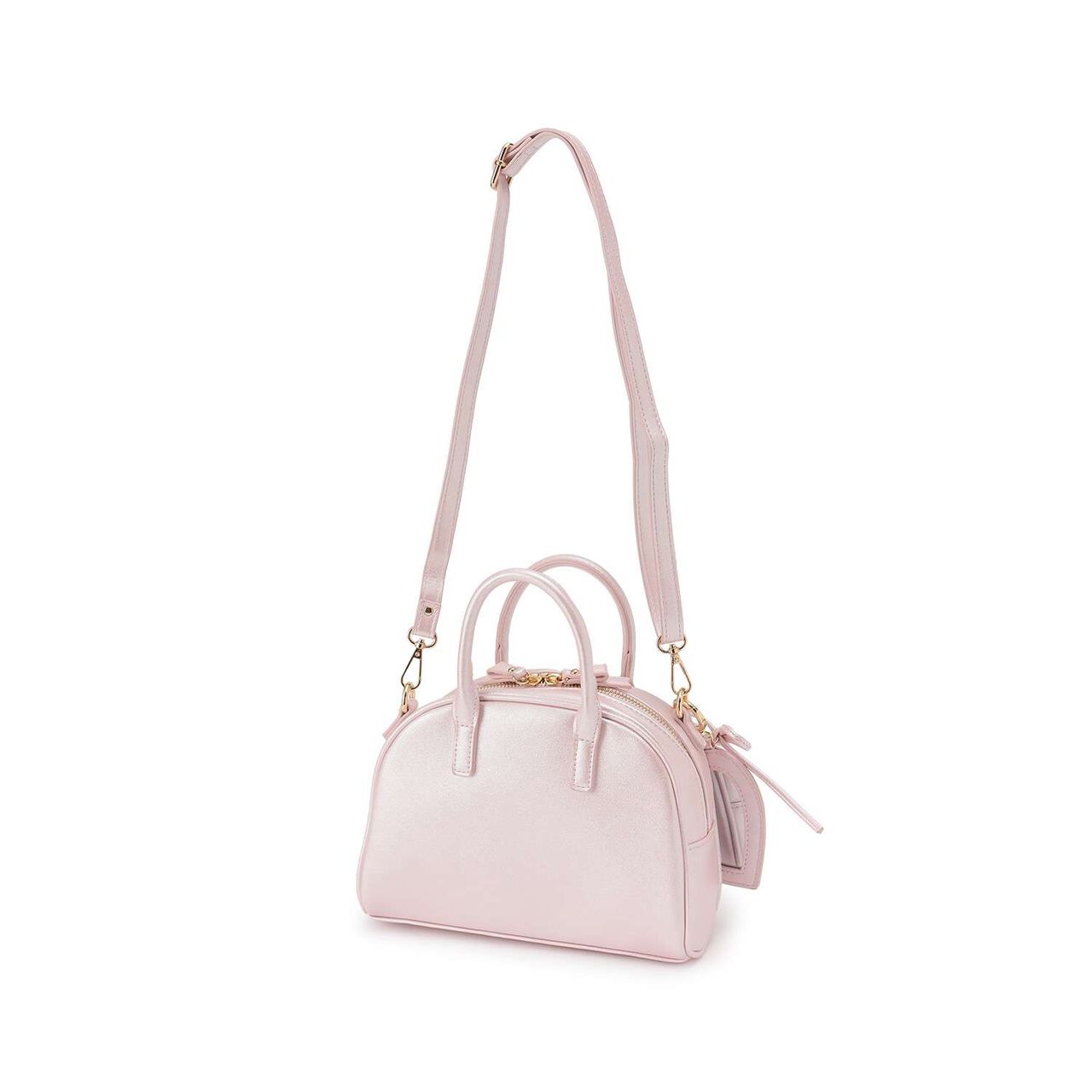 Heart Mirror 2 WAY Shoulder Bag,Light pink, large image number 1